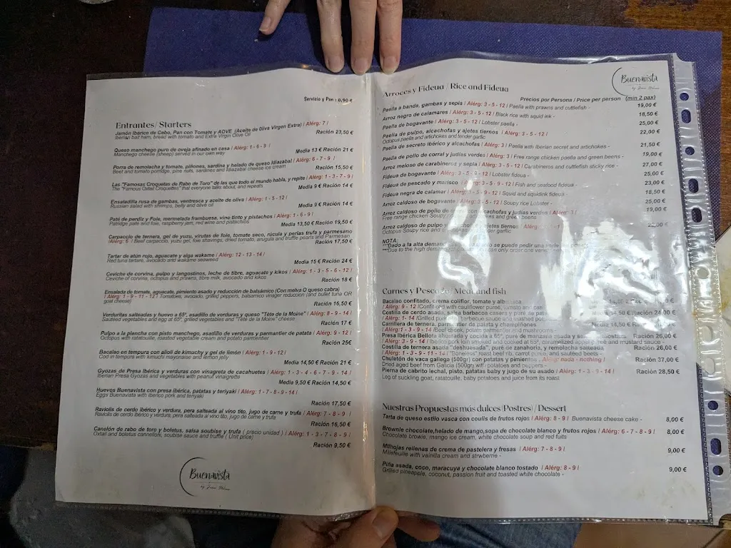 Menu_Buenavista Gastrobar & Tapas_Málaga_image_3