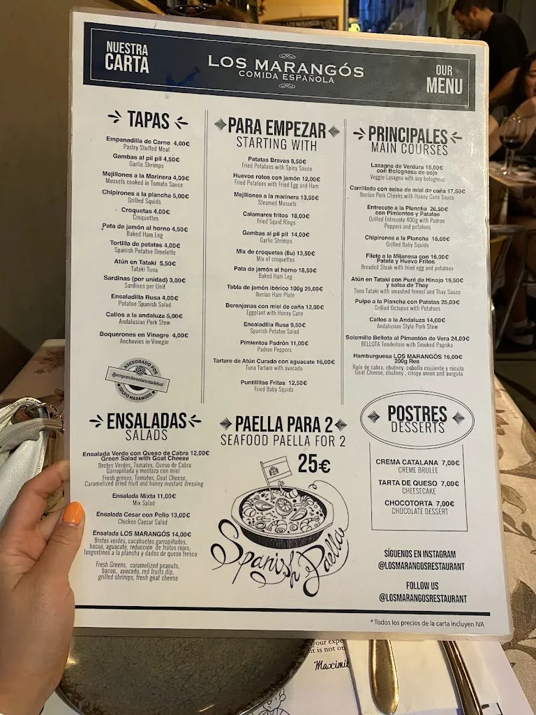 Menu_Los Marangos_Málaga_image_2