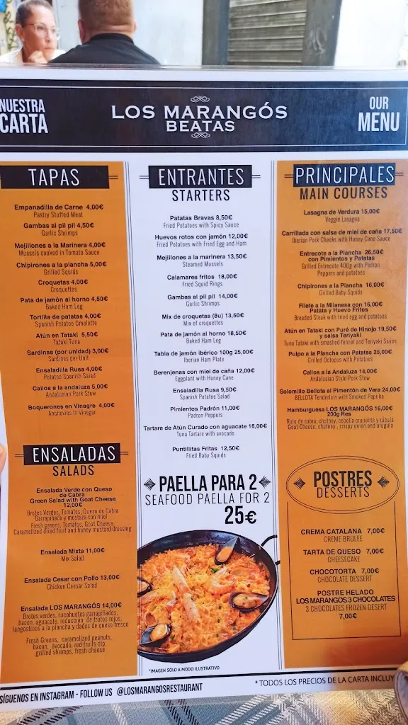 Menu_Los Marangos_Málaga_image_3
