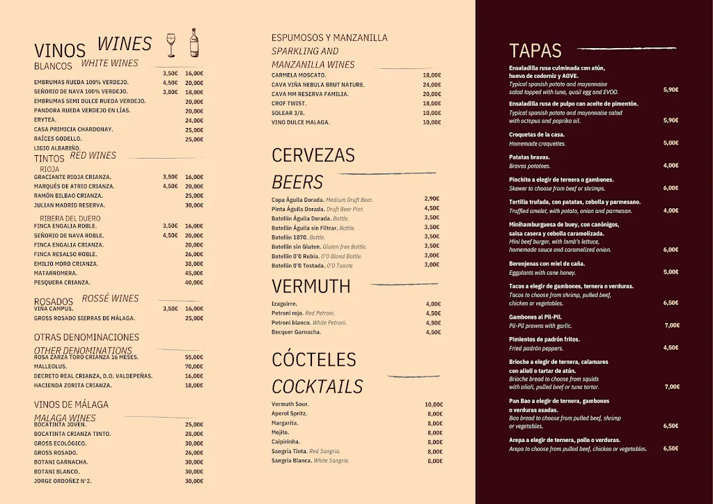 Menu_ARREBATO Gastrotaberna_Málaga_image_1