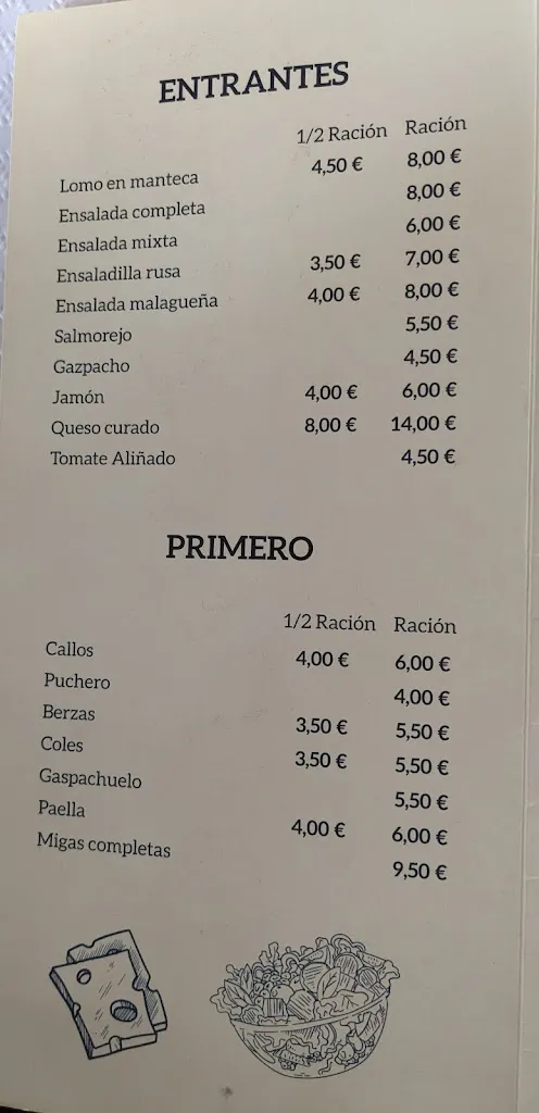 Menu_Bar Restaurante el Arroyuelo_Totalán_image_1