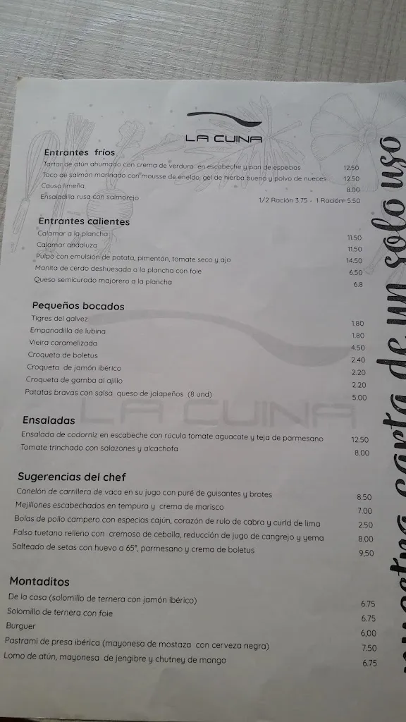 Menu_Restaurante la Cuina_Petrer_image_1