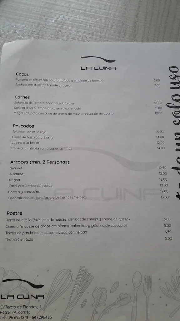 Menu_Restaurante la Cuina_Petrer_image_2