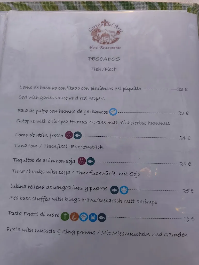 Menu_Restaurante @ Cortijo del Arte_Pizarra_image_2