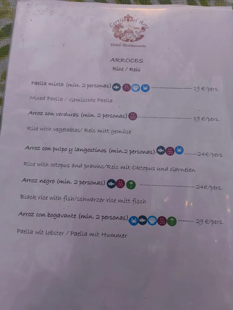 Menu_Restaurante @ Cortijo del Arte_Pizarra_image_4