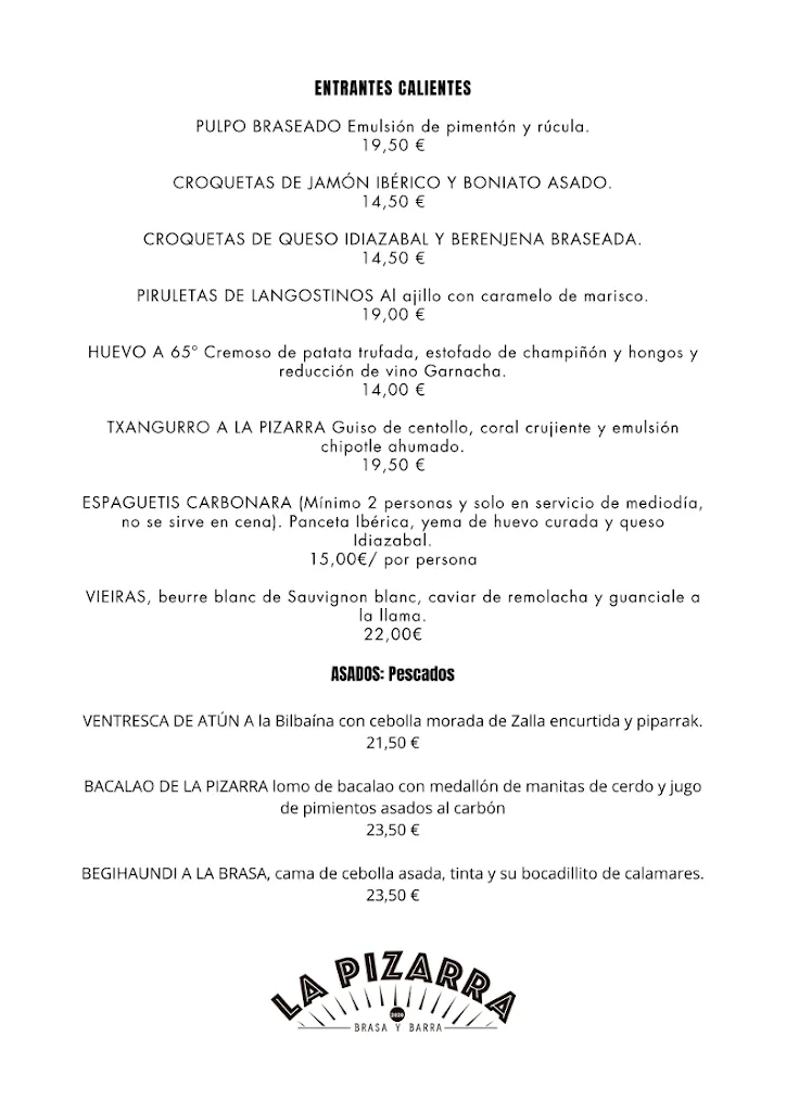 Menu_La Pizarra Brasa y Barra_Pizarra_immagine_1