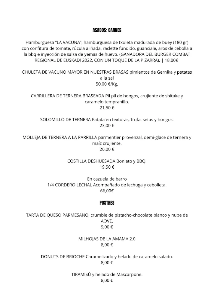 Menu_La Pizarra Brasa y Barra_Pizarra_immagine_2