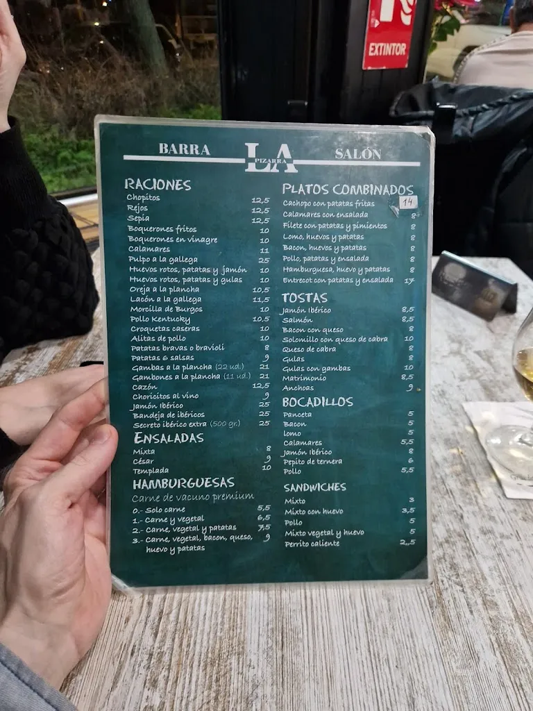 Menu_Restaurante la Pizarra_Pizarra_image_1