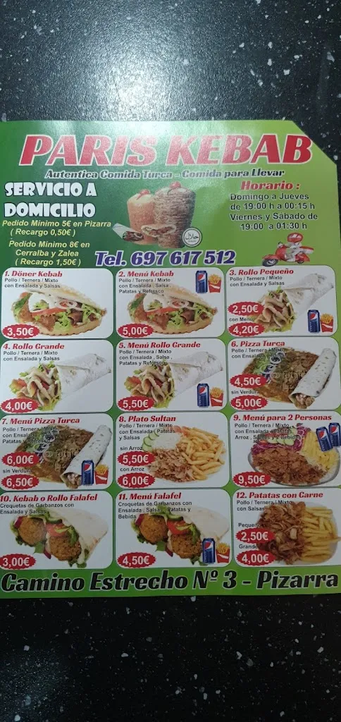 Menu_París Kebab - Pizarra_Pizarra_image_3