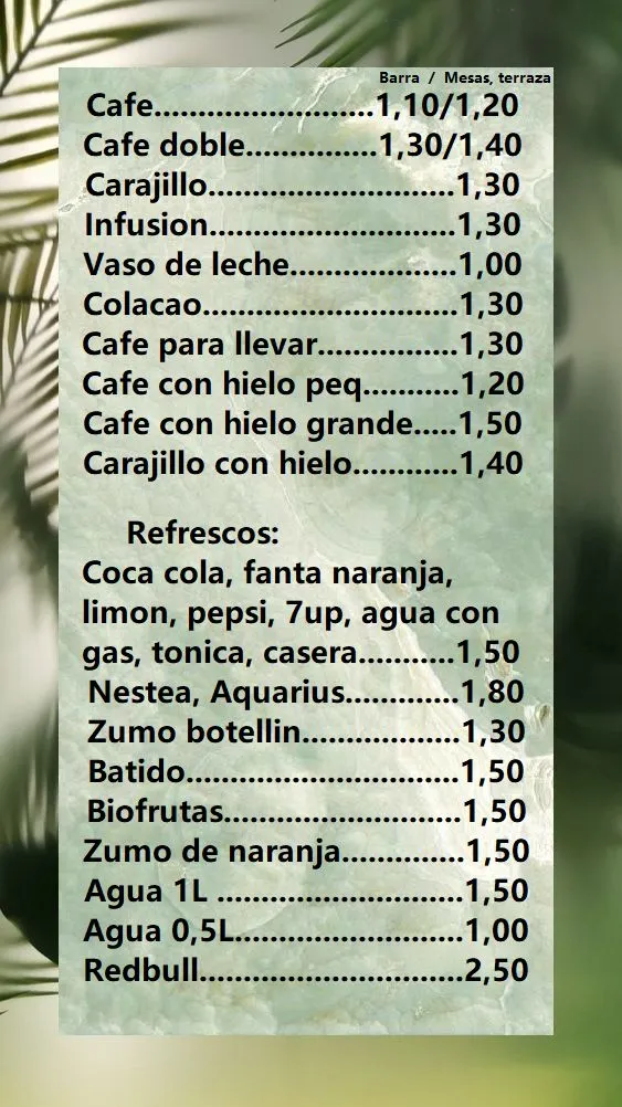 Menu_Bar Cafetería Tropic_Pizarra_image_2
