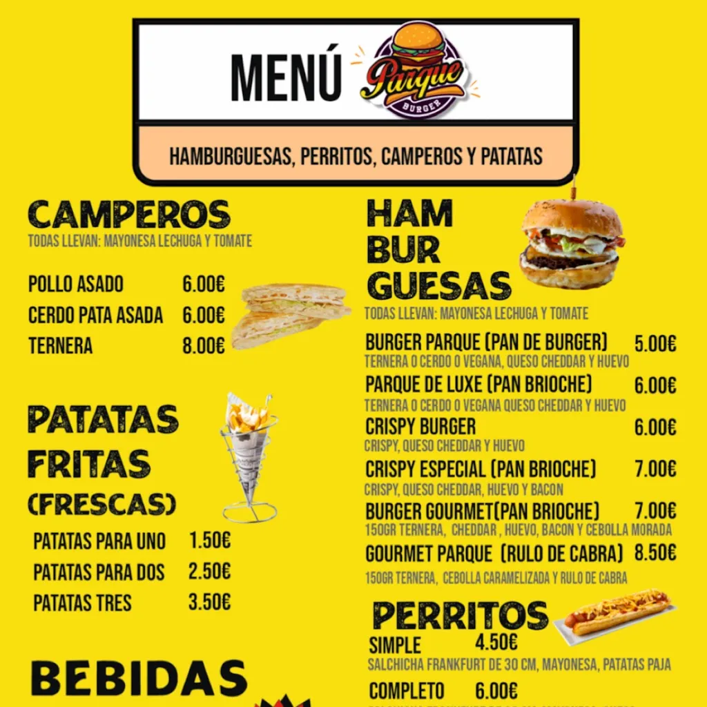 Menu_Parque Burger_Pizarra_immagine_1
