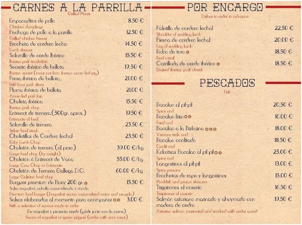 Menu_El Caserío de las Monjas_Vélez-Málaga_immagine_1