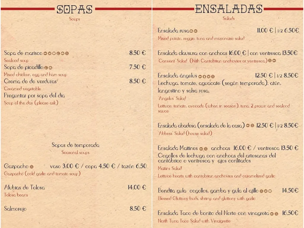 Menu_El Caserío de las Monjas_Vélez-Málaga_immagine_2
