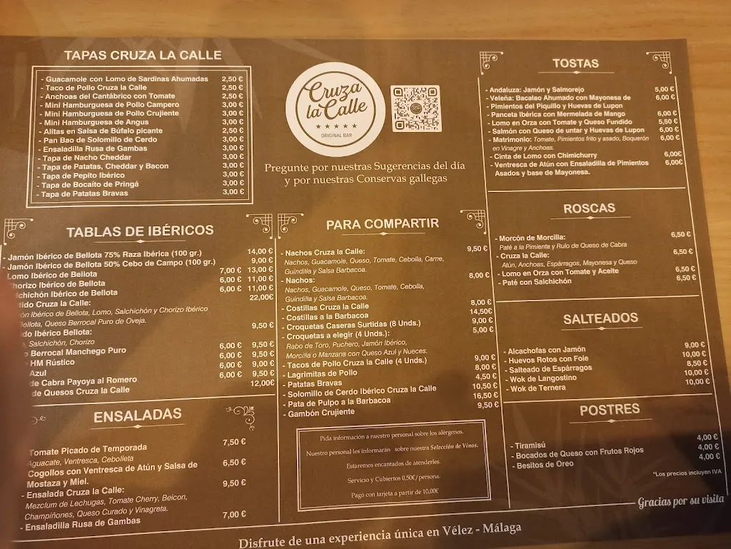 Menu_Taberna Cruza la Calle_Vélez-Málaga_image_3