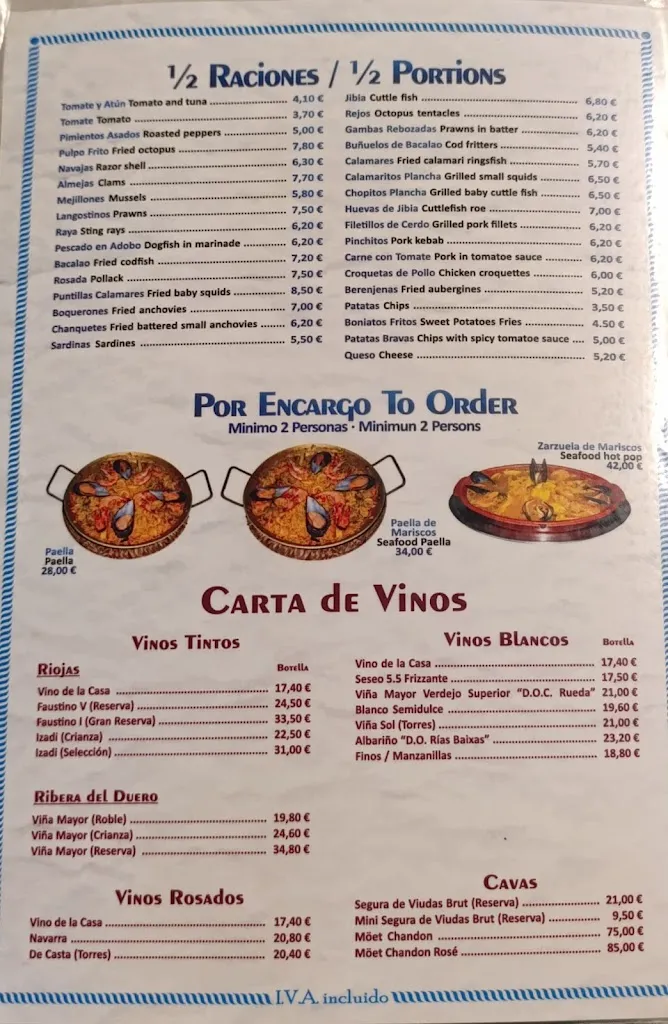 Menu_Bar El Pulguilla_Nerja_image_1