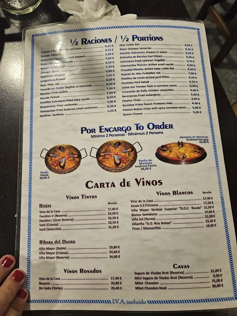 Menu_Bar El Pulguilla_Nerja_image_2