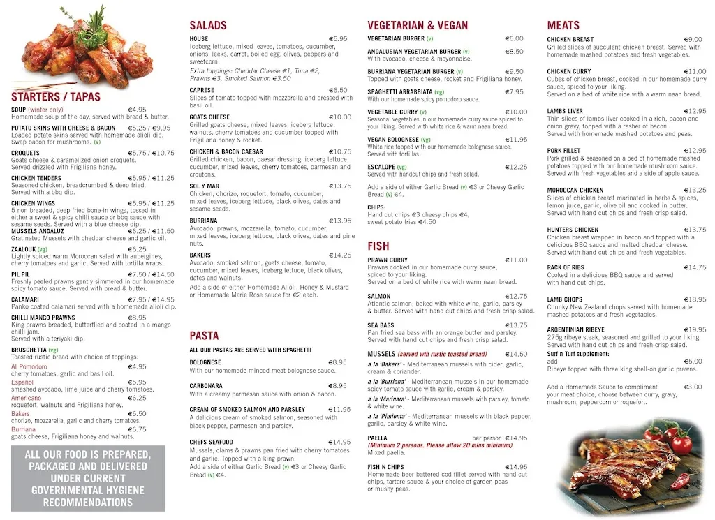 Menu_Bakers Restaurant & Bar_Nerja_image_3