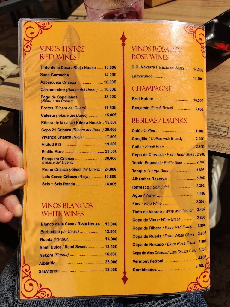 Menu_Restaurante Tapas la Rienda_Nerja_image_4