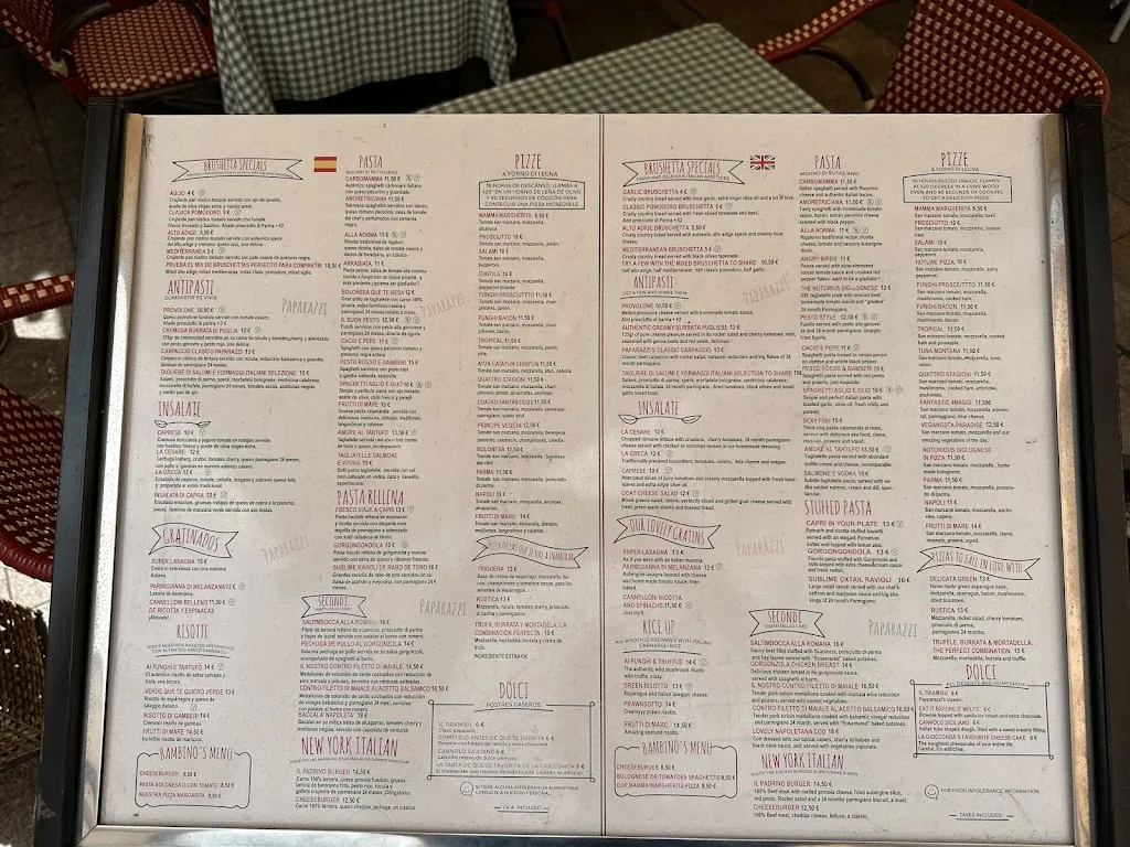 Menu_Restaurante Paparazzi_Nerja_immagine_2