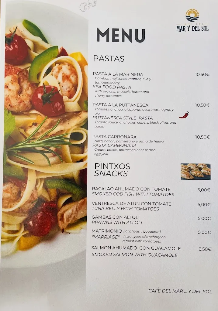 Menu_Del Mar...y Del Sol Cafe_Nerja_image_1