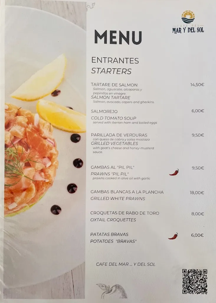 Menu_Del Mar...y Del Sol Cafe_Nerja_image_2