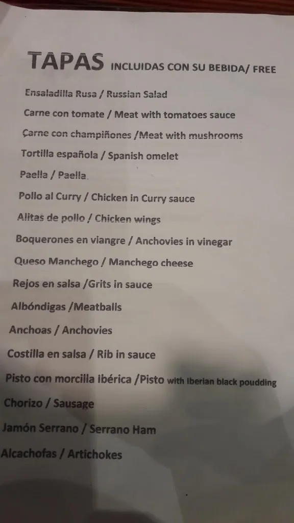 Menu_Restaurante El Niño Lounge bar_Nerja_image_2