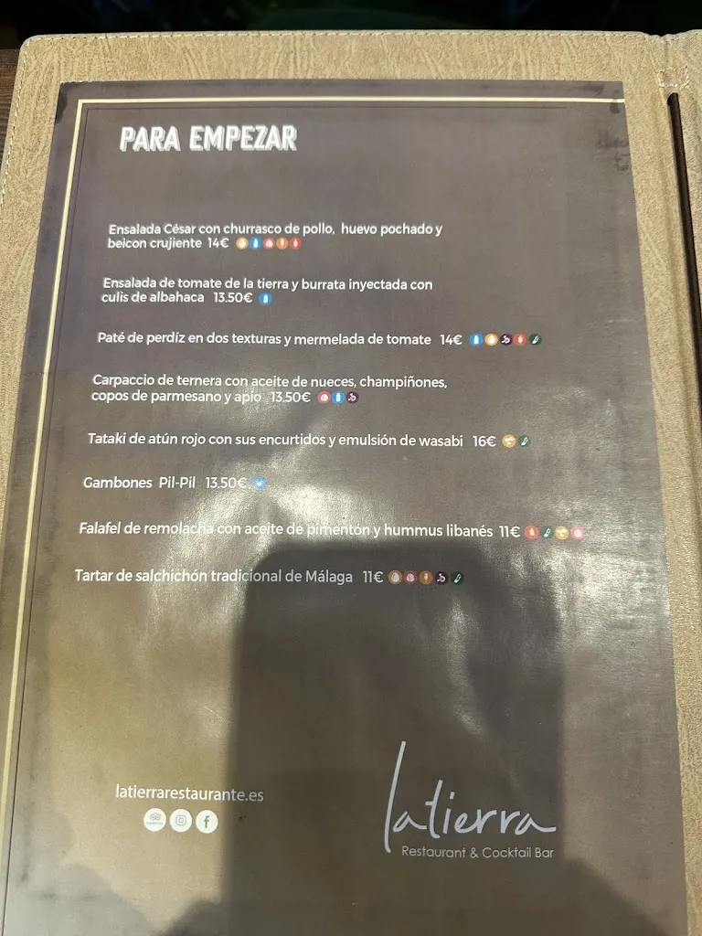 Menu_latierra restaurante_Torremolinos_image_4
