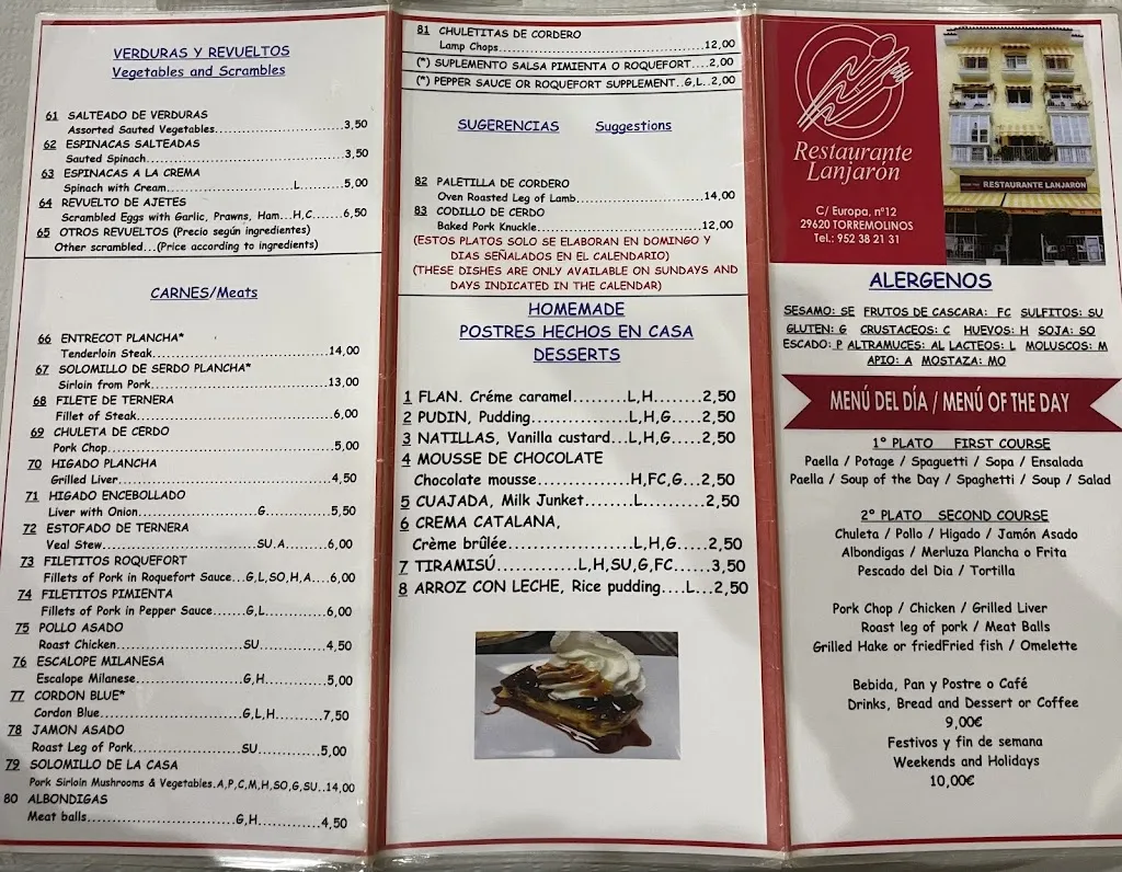 Menu_Restaurante Lanjarón_Torremolinos_image_1