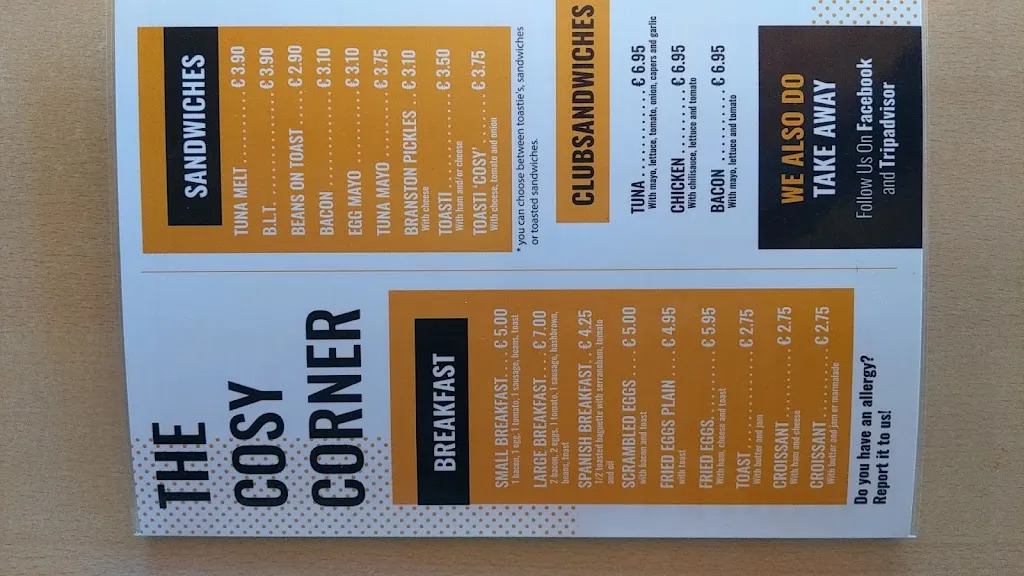 Menu_The Cosy Corner | Bar_Torremolinos_image_2