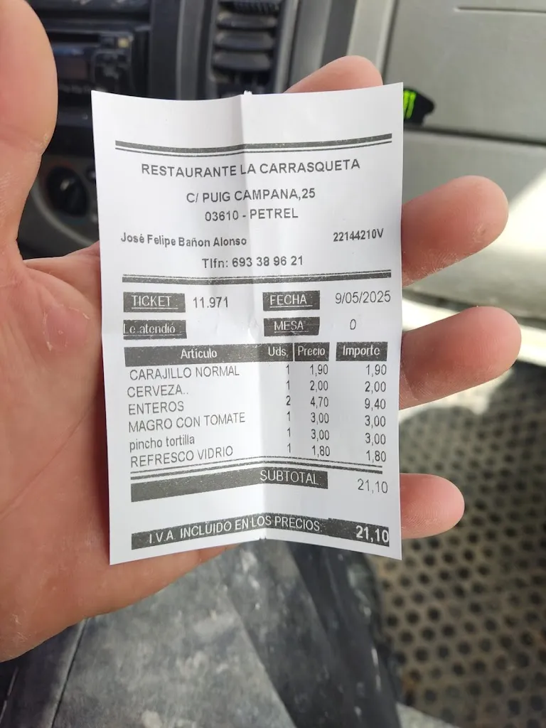 Antonio Rubira Melero_Restaurante La Carrasqueta_Petrer_review