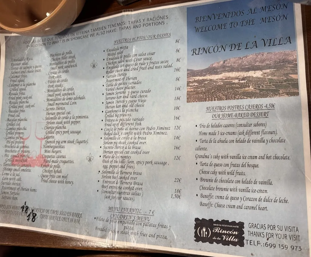 Menu_Mesón Rincón De La Villa_Villanueva de la Concepción_image_1