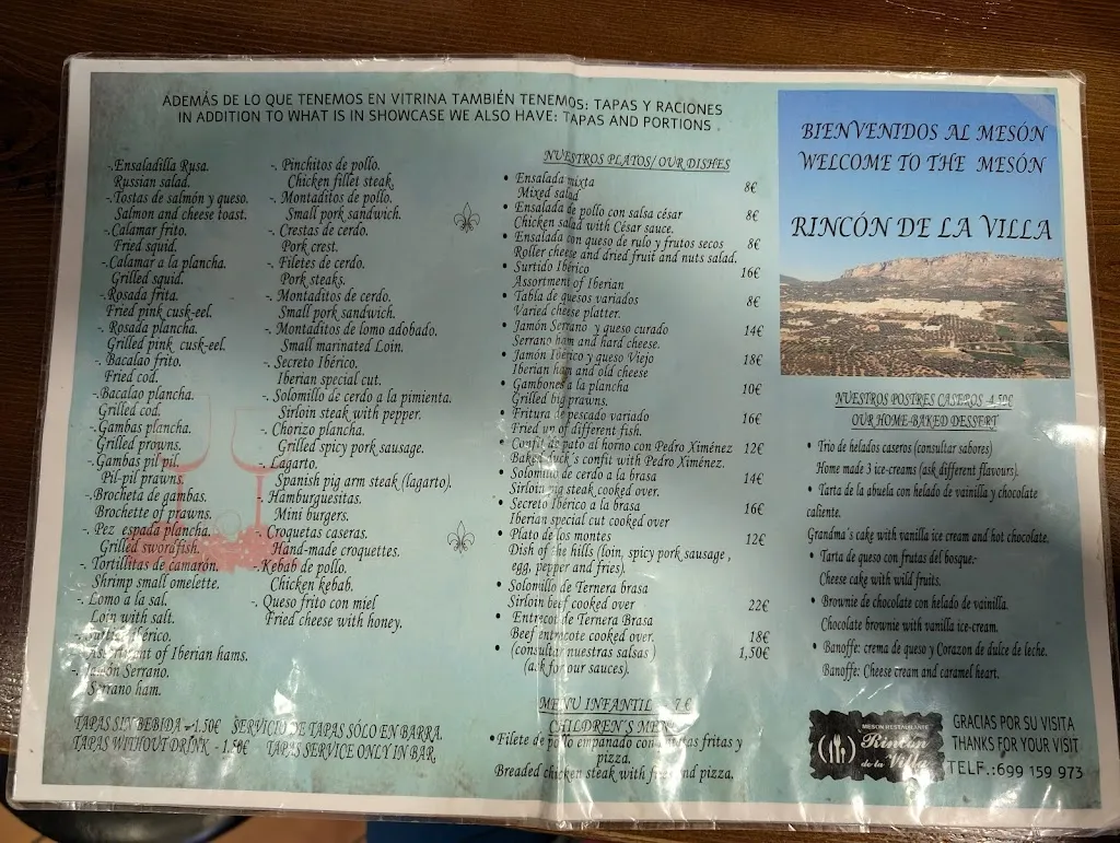 Menu_Mesón Rincón De La Villa_Villanueva de la Concepción_image_3