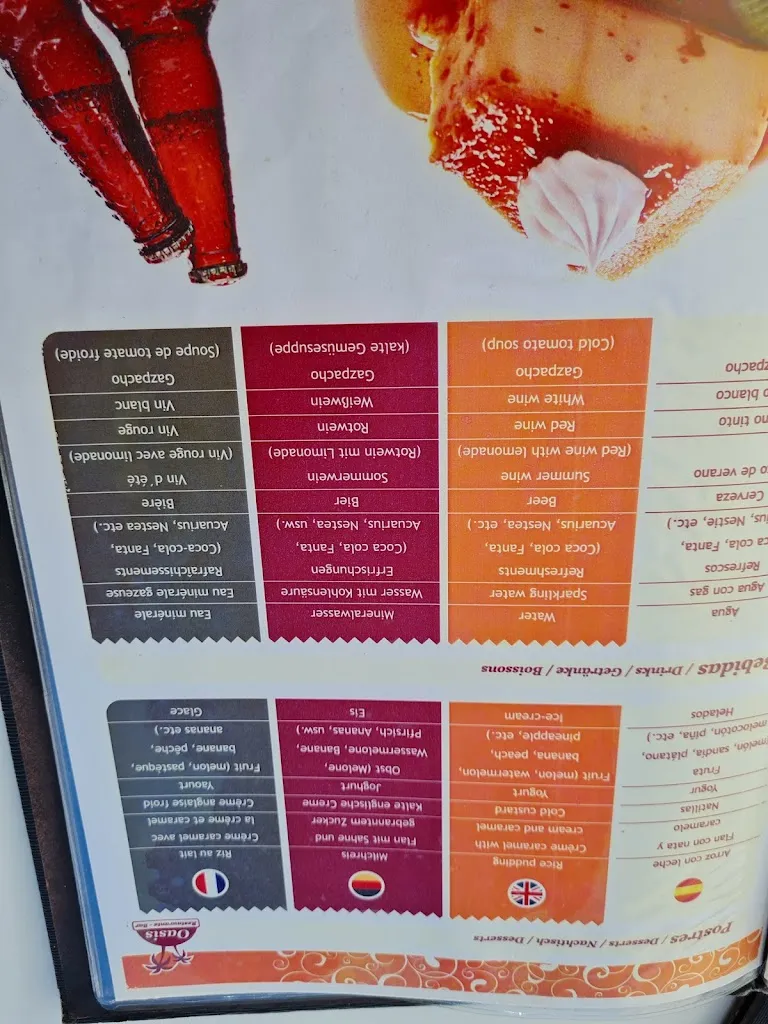 Menu_Bar Oasis Villanueva de laConcepcion_Villanueva de la Concepción_image_4