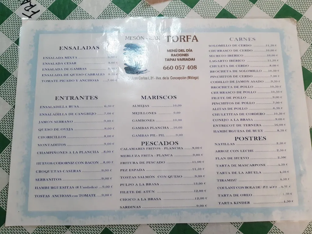Menu_Restaurante Mesón Torfa_Villanueva de la Concepción_image_1