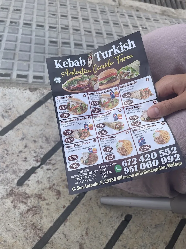 Menu_Kebab Turkish_Villanueva de la Concepción_image_1