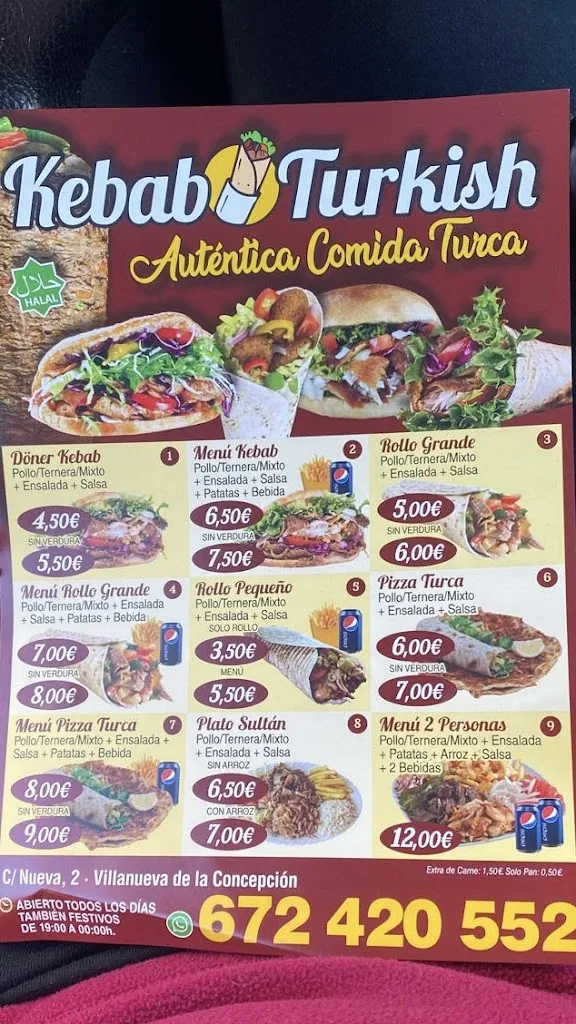 Menu_Kebab Turkish_Villanueva de la Concepción_image_3