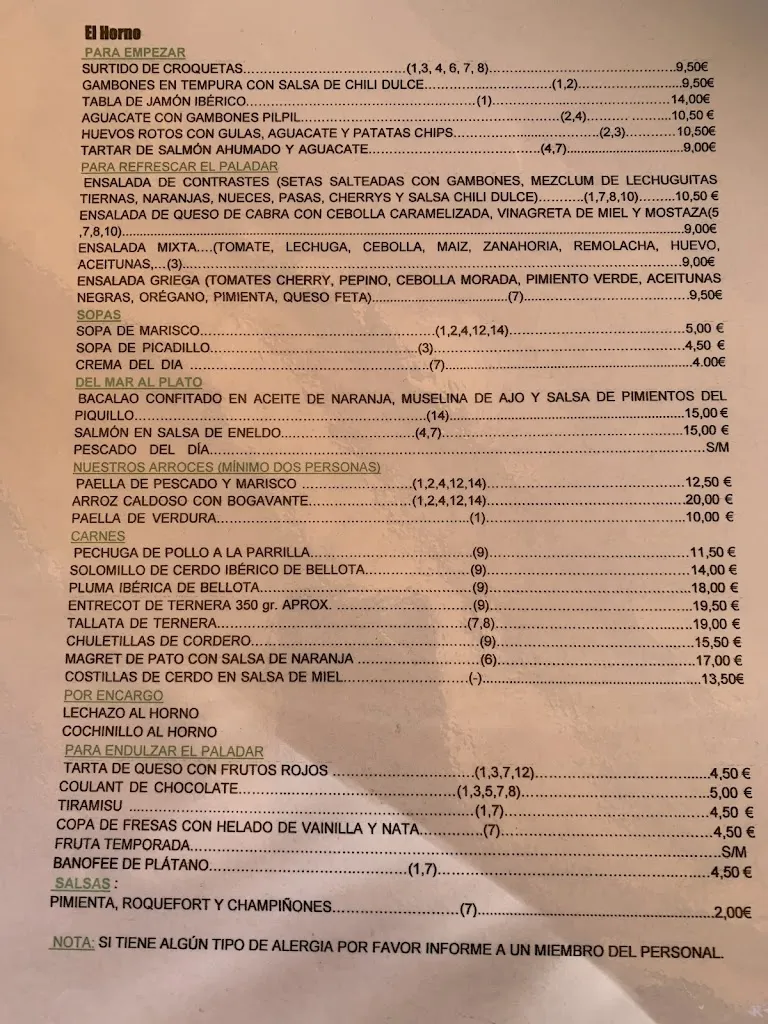 Menu_Restaurante el Horno_Viñuela_image_1