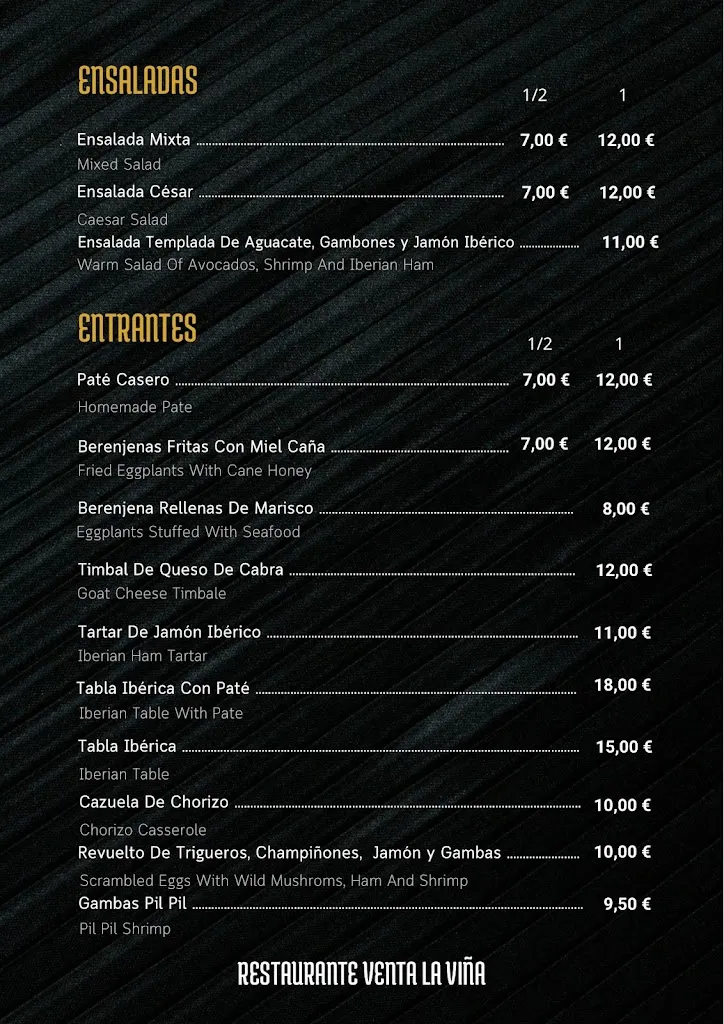 Menu_VENTA LA VIÑA_Viñuela_image_1