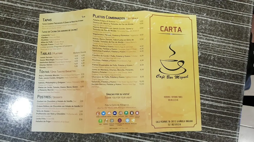 Menu_BAR MIGUEL _Viñuela_image_2