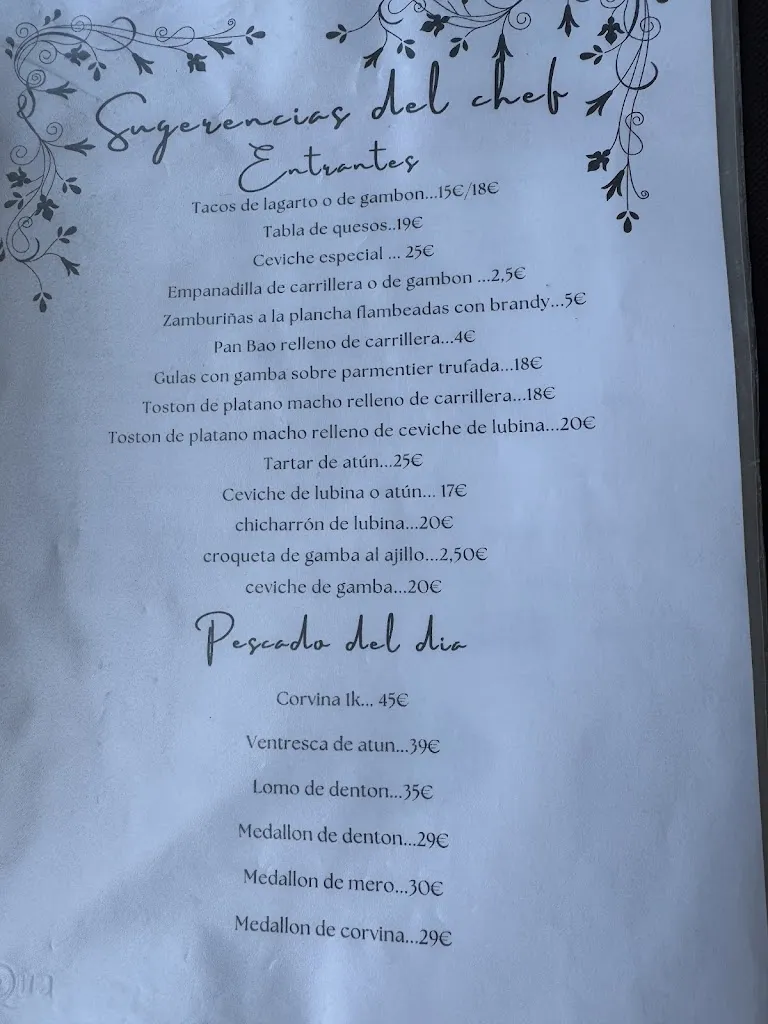 Menu_Restaurante Zoco del Mar_Águilas_immagine_2