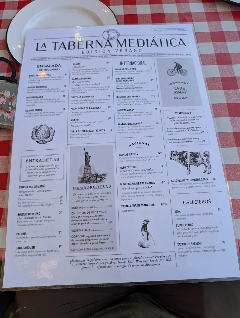 Menu_La Taberna Mediática_Águilas_image_1