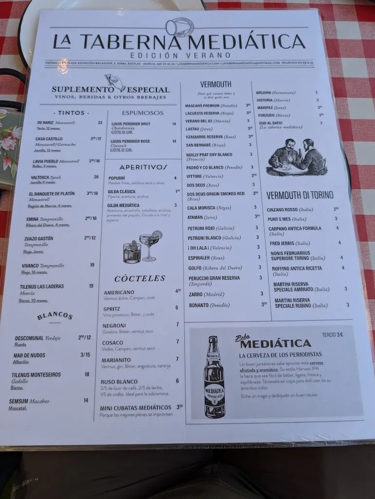 Menu_La Taberna Mediática_Águilas_image_2