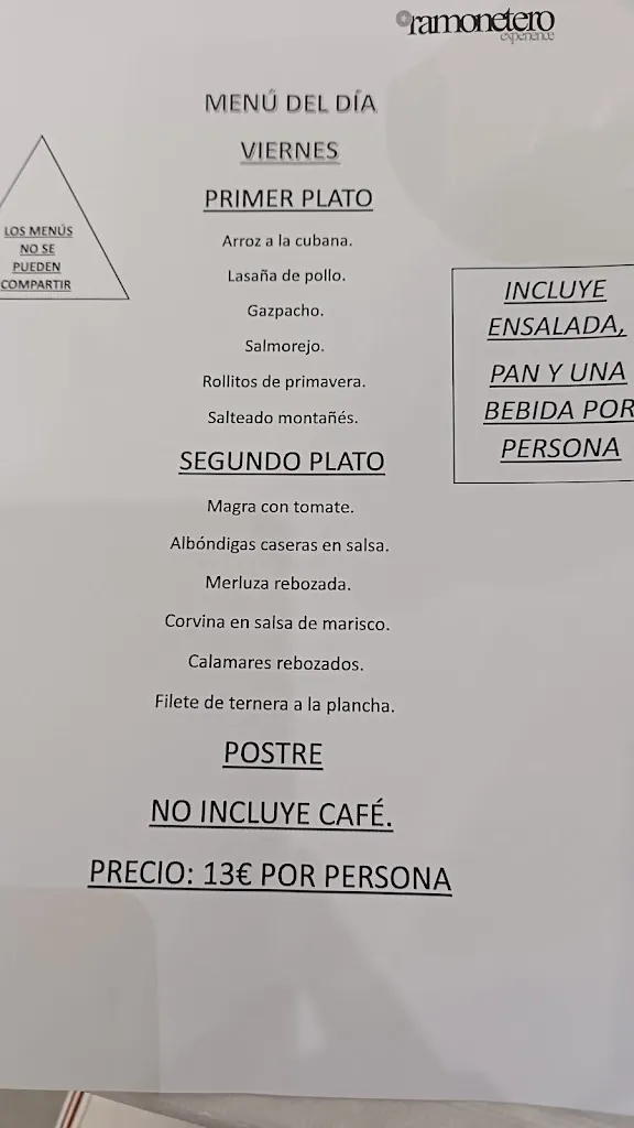 Menu_Pension Ramonetero_Águilas_image_1