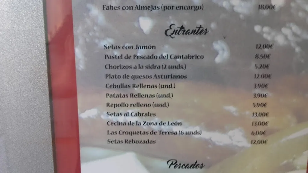 Menü_Casa Menéndez_Águilas_Bild_2