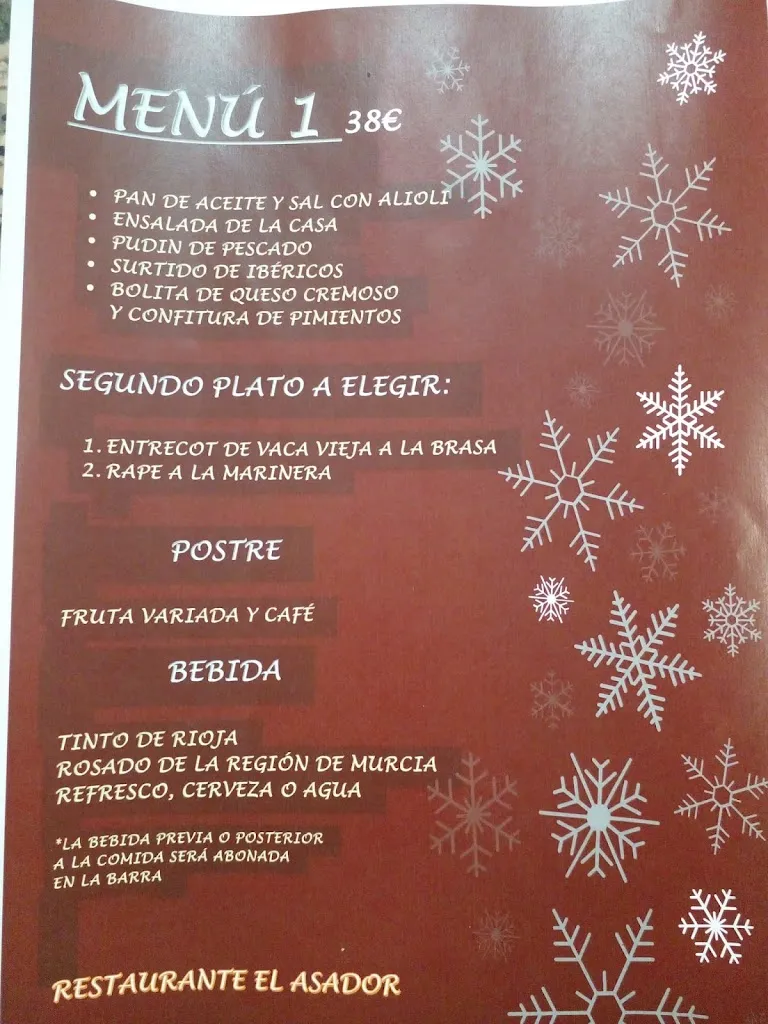 Menu_Restaurante El Asador_Águilas_immagine_2