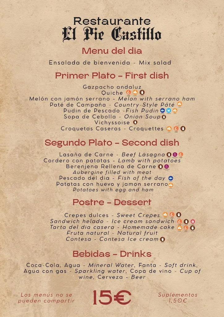 Menu_El Pie Castillo_Águilas_immagine_2