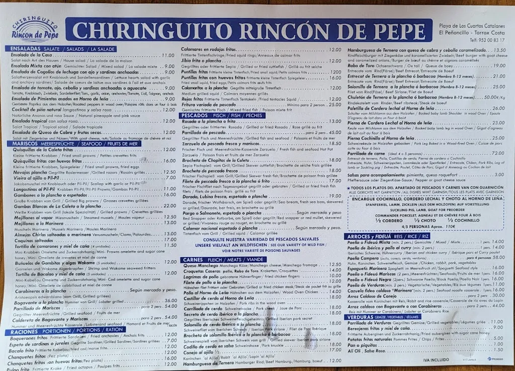 Menu_Chiringuito Rincón de Pepe_Torrox_image_1