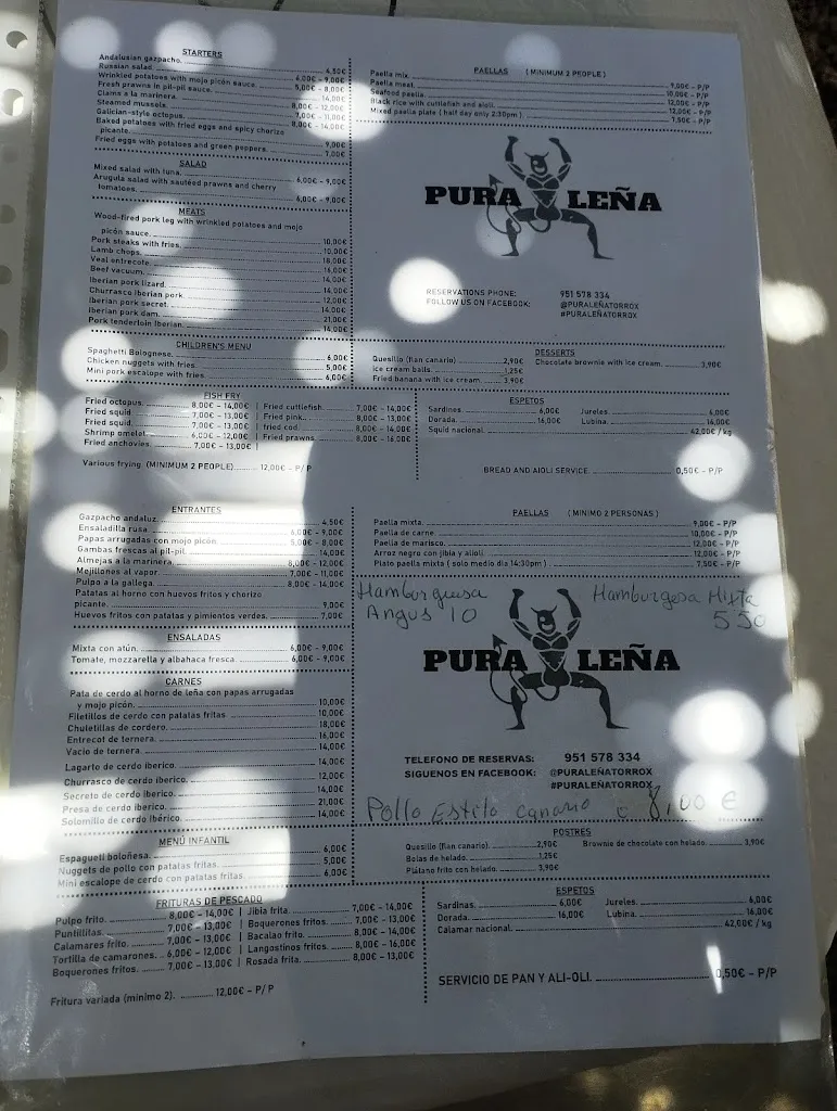 Menu_La Cabaña Del Canario_Torrox_image_1