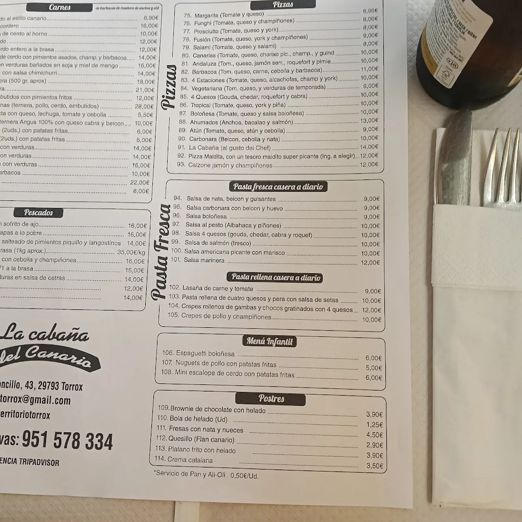 Menu_La Cabaña Del Canario_Torrox_image_2