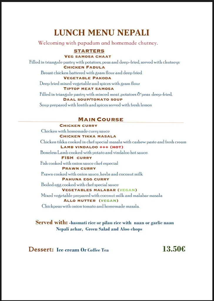 Menu_Pahuna Nepalese and Indian Restaurant Torrox_Torrox_image_3